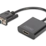 Digitus VGA Erkek to HDMI Dişi Çevirici