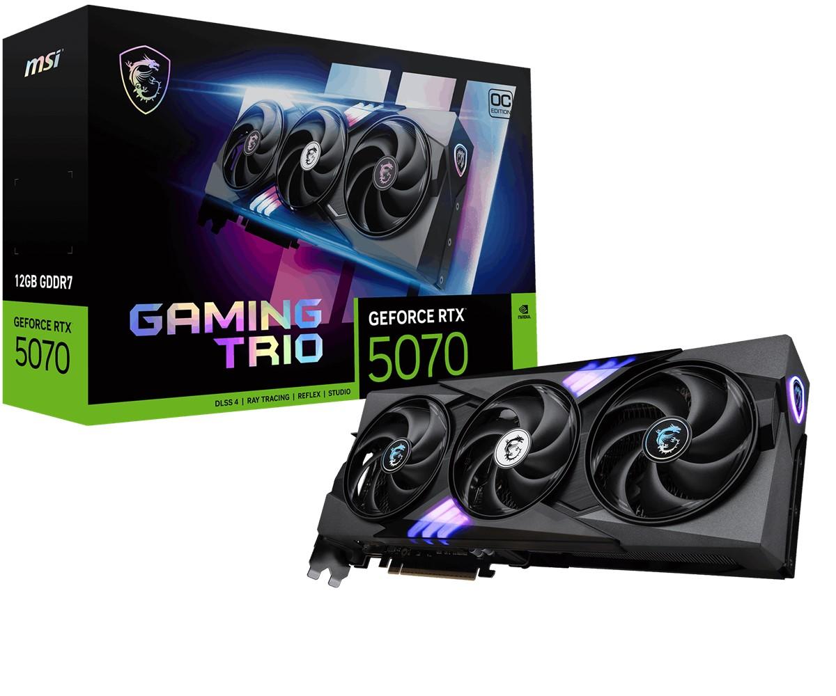 MSI GEFORCE RTX 5070 12G GAMING TRIO OC GDRR7 192B
