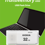 32GB USB2.0 KIOXIA BEYAZ USB BELLEK LU202W032GG4