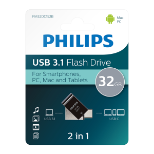 PHILIPS 32GB USB3.1 TYPE-C 100/150 MB/S FM32DC152B/00