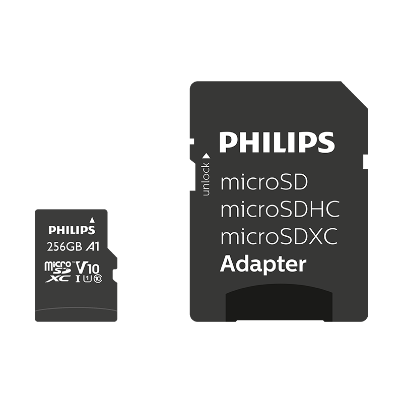 PHILIPS 256GB MICRO SDXC 80 MB/S C10 FM25MP45B/00