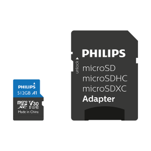 PHILIPS 512GB MICRO SDXC 100 MB/S C10 FM51MP65B/00