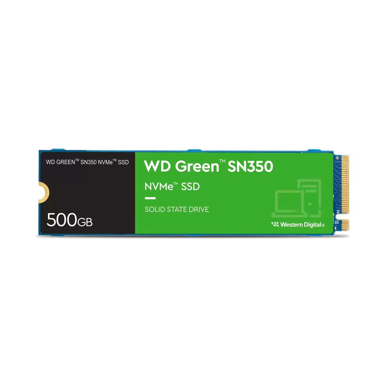 500GB WD GREEN SN350 M.2 NVMe 2400/1500MB/s WDS500G2G0C SSD
