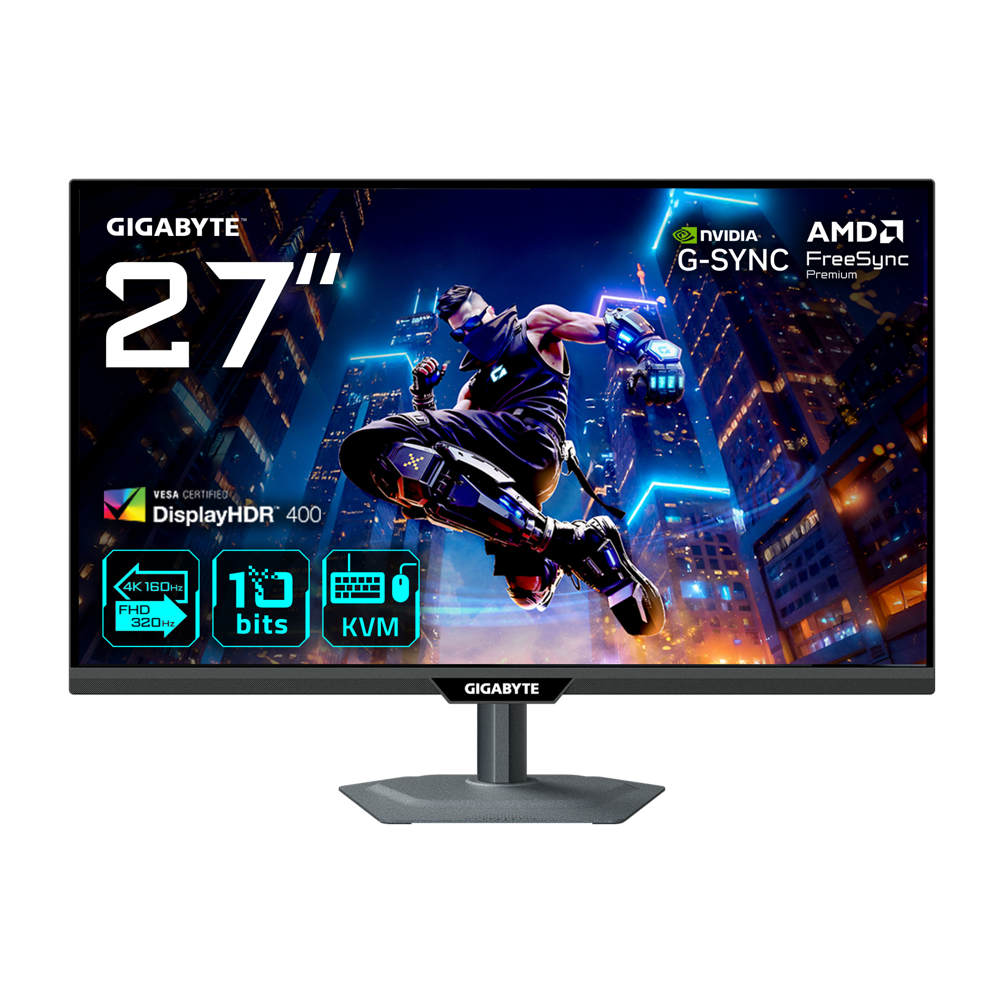 GIGABYTE M27UP 27" 4K 160HZ FHD 320HZ 1MS MONITOR