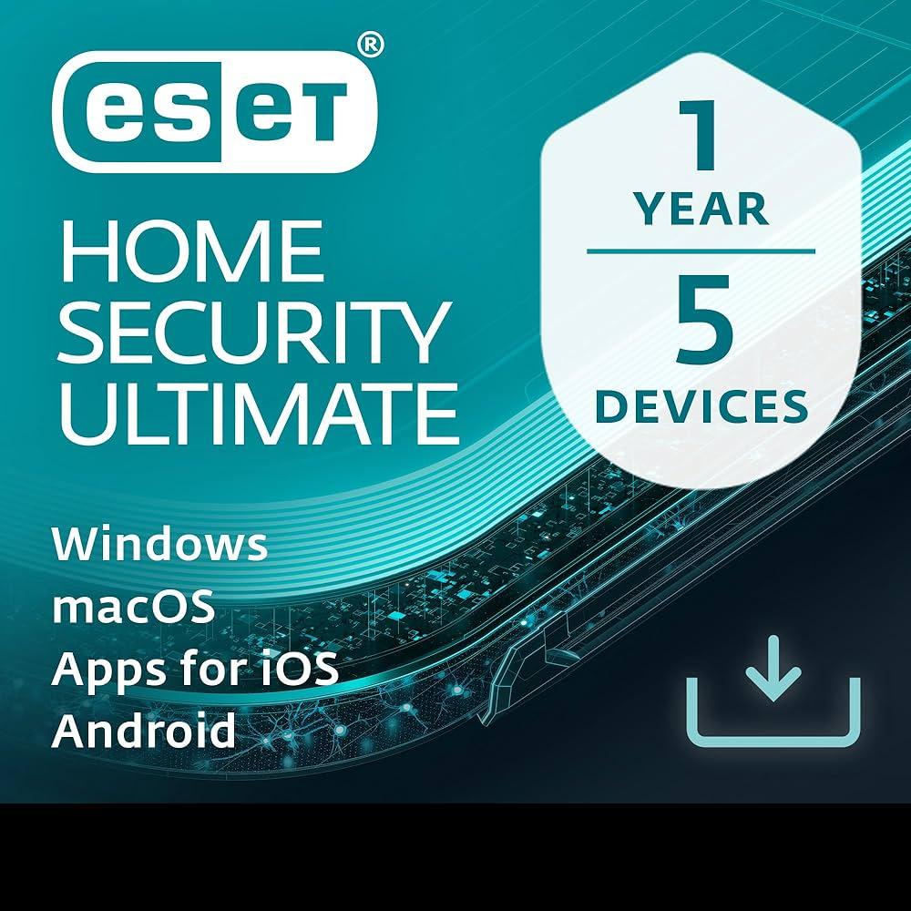 ESET HOME Security Ultimate 5 Kullanıcı 1 Yıl | Premium Antivirüs ve Tam Güvenlik Paketi