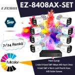 EZCOOL EZ-8408AX-SET 5MP FULLCOLUR 7/24 RENKLİ 8Lİ SET