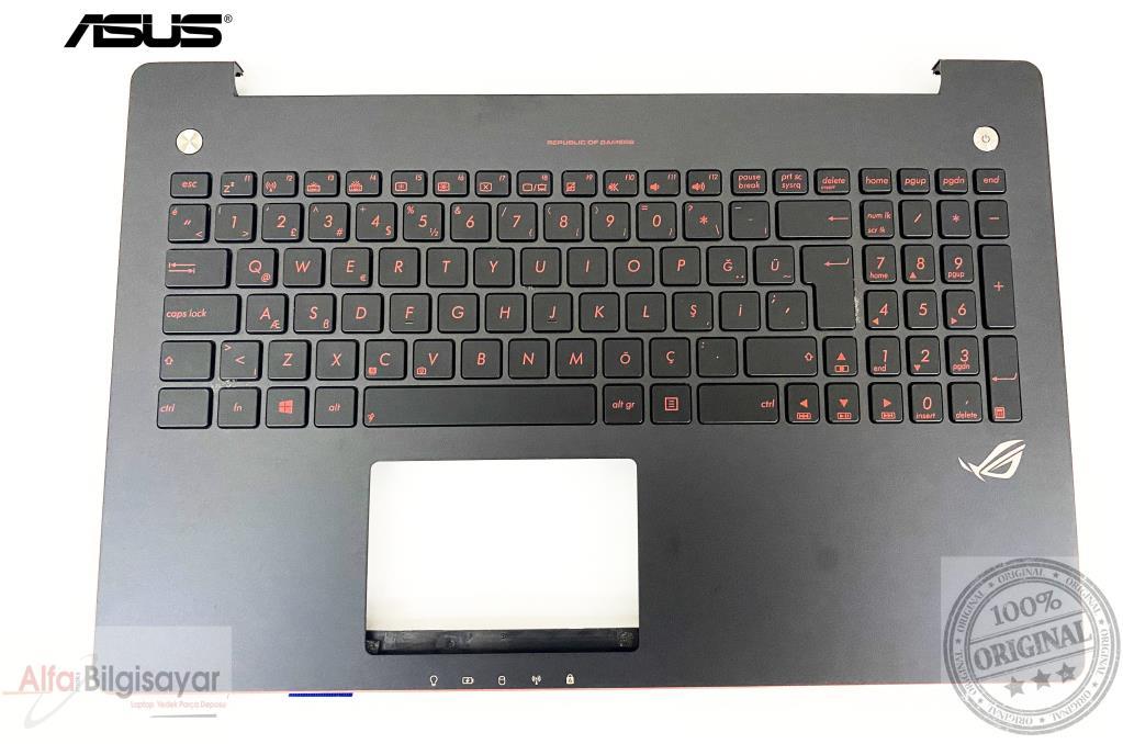 Asus N550L N550J N550JK N550JV G550J G550JK üst kasalı klavye