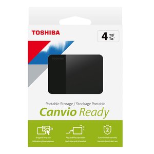 Toshiba Canvio Ready 4TB Usb 3.2 Gen1 HDTP340EK3CA