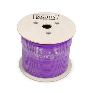 Digitus Cat6 Mor UTP Makara Kablo Saf Bakır (500m)