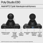 Poly Studio E60 4K PTZ Konferans Kamerası