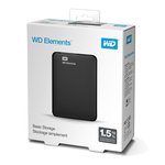 1.5TB WD 2.5" ELEMENTS USB3.0 WDBU6Y0015BBK-WESN