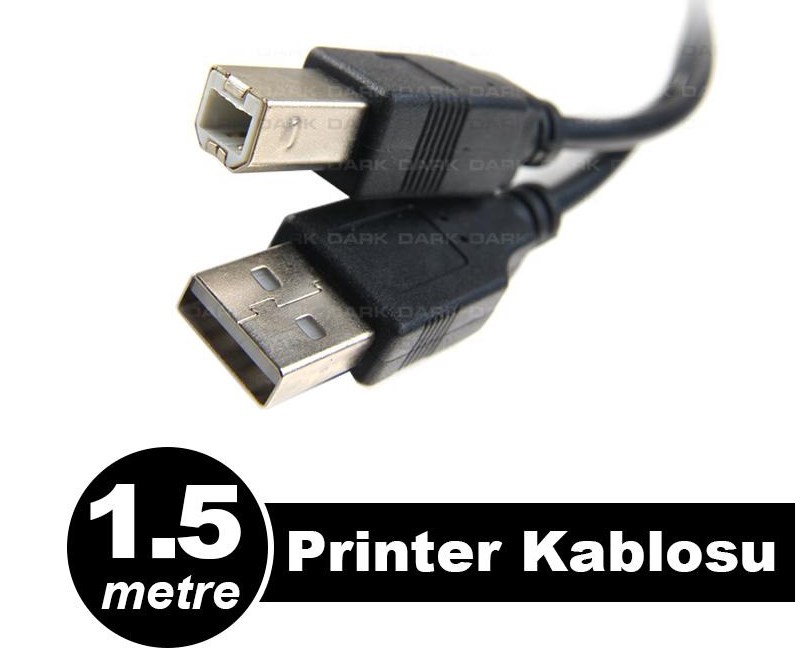 Dark Yazıcı Kablosu USB 2.0 (1.5m)