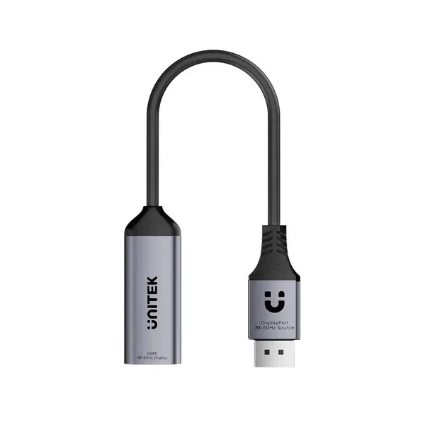 UNITEK 8K 60HZ DISPLAYPORT TO HDMI ADAPTOR (V1617AGY01)