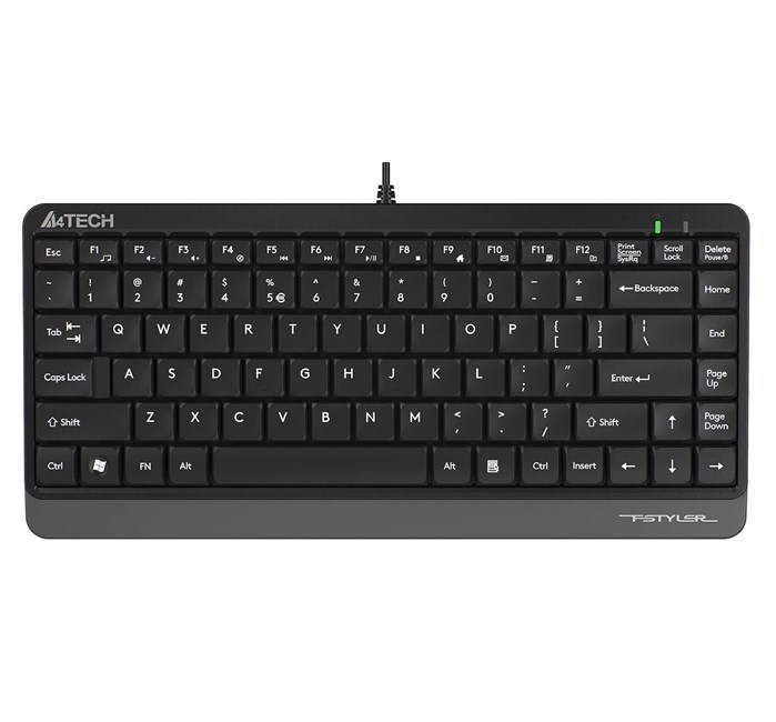 A4-Tech Mini Kablolu Klavye Gri (FK11)