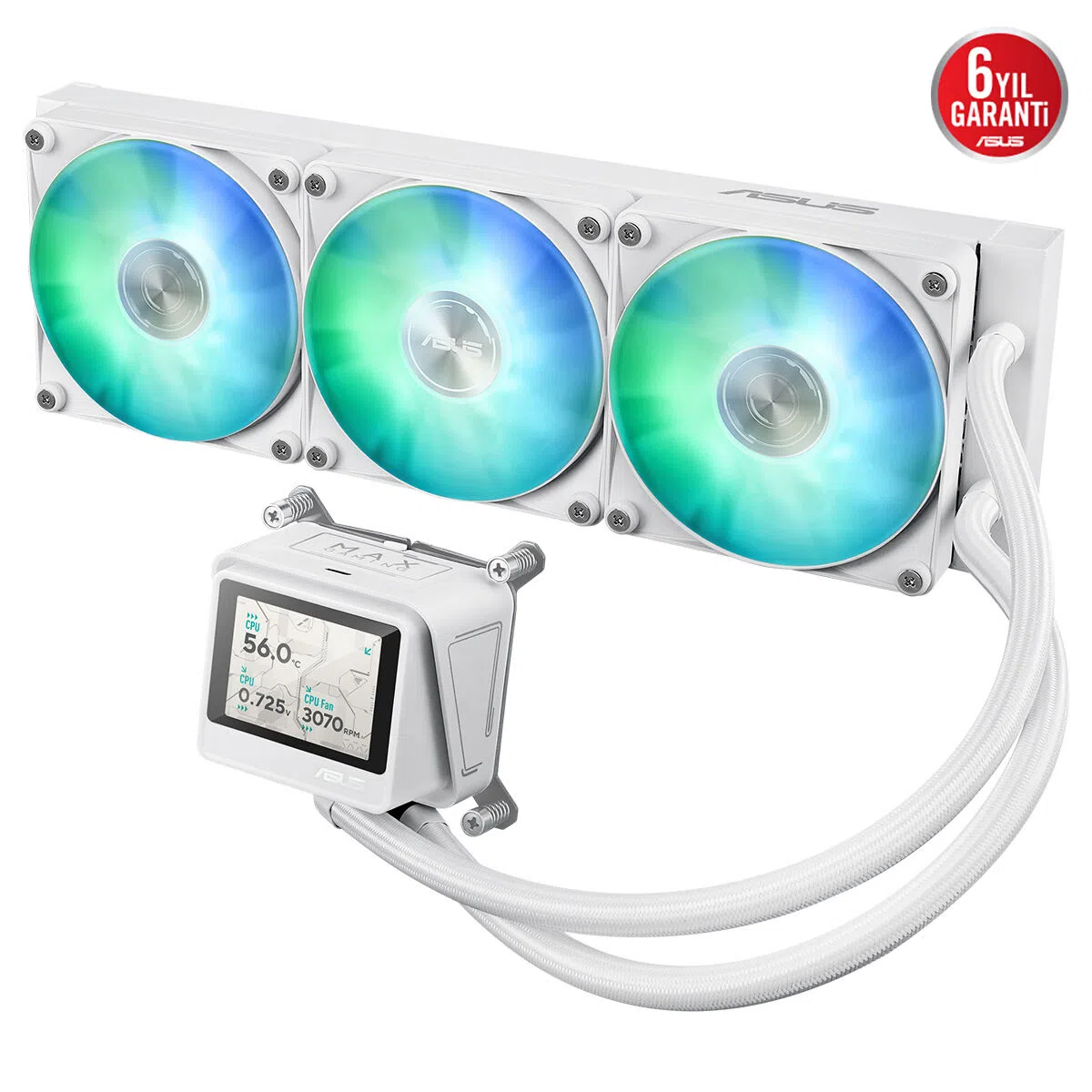 ASUS MAX GAMING LC 360 ARGB LCD WHT