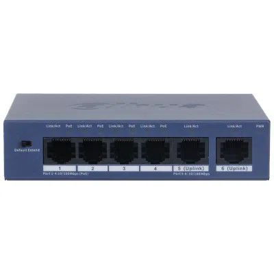 Dahua S3006-4ET-60 4 Port PoE Switch (60W)