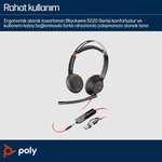 Poly Blackwire 5220 Stereo Mikrofonlu Kulaklık
