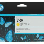 HP 738 498N7A Orijinal Sarı DesignJet Mürekkep