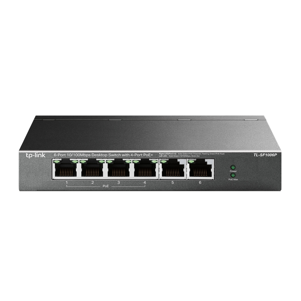 TP-LINK TL-SF1006P 4 PORT POE SWITCH