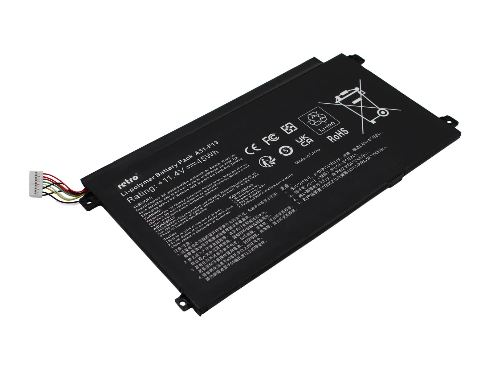 RETRO A31-F13 Notebook Bataryası