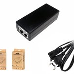 RETRO 24V 2A 48W Gigabit POE Adaptör + Injector