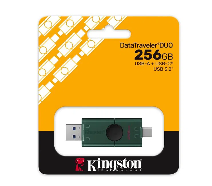 Kingston DataTraveler DuoG2 256GB USB-A + USB-C 3.2 Gen 1 USB Bellek