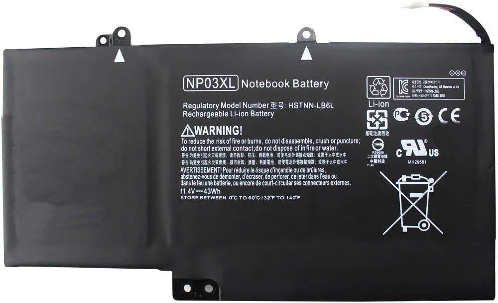 Hp NP03XL 13-a 13-b Envy 15-U TPN-Q146 TPN-Q147 TPN-Q148 Batarya