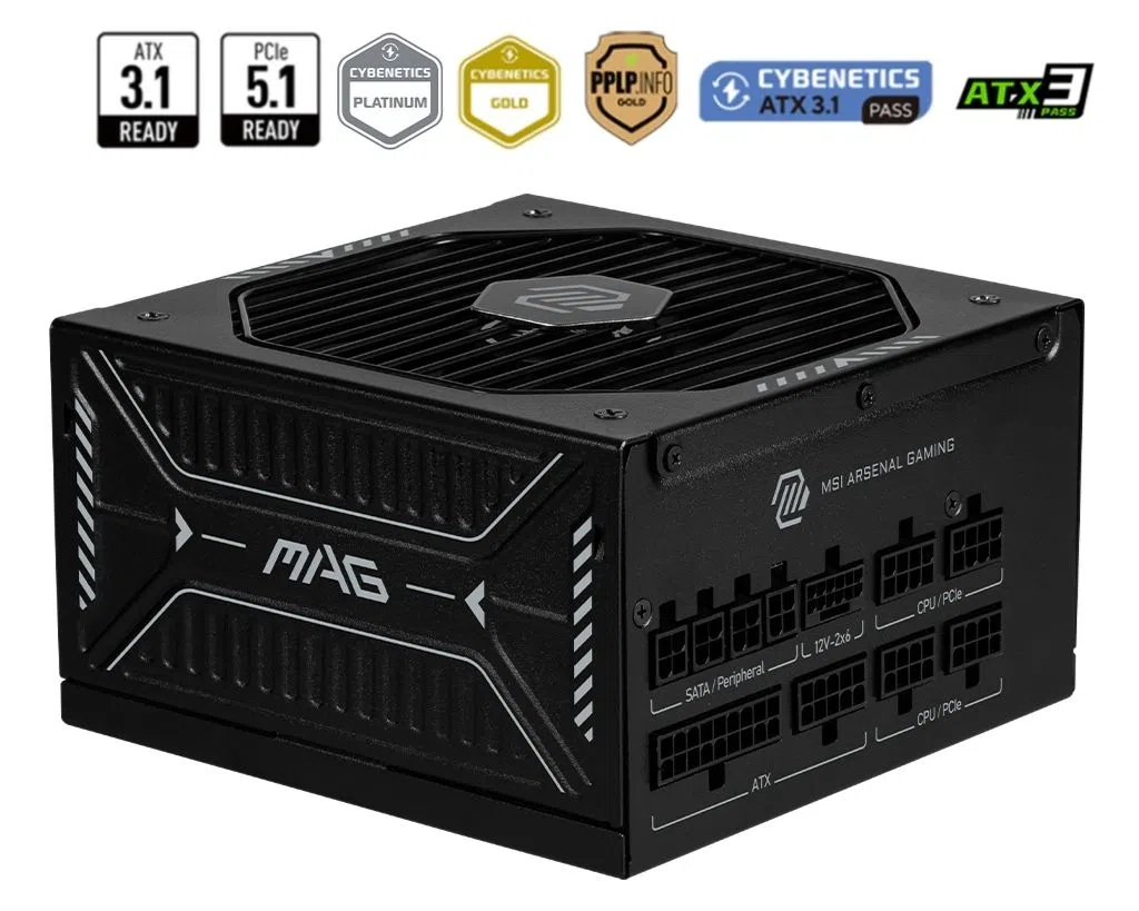 MSI MAG A850GLS PCIE5 850W 80+ GOLD FULL MODÜLER