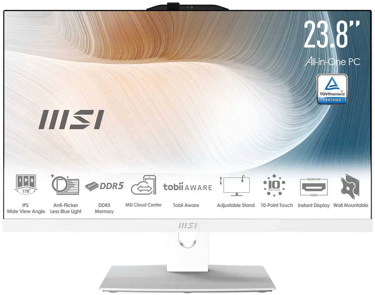 MSI Modern AM242P 23.8" Core 5 W11 Pro All-in-One Beyaz (1M-1224EU)