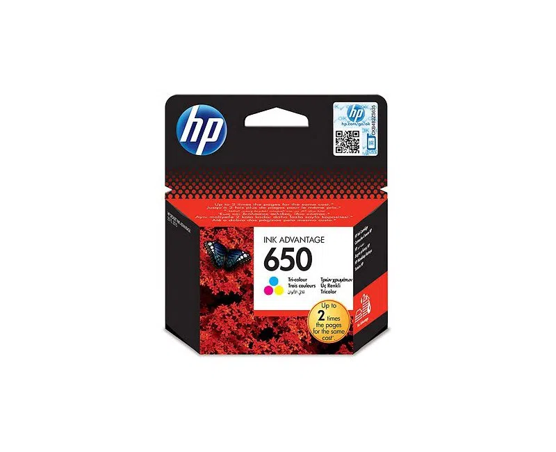 HP 650 Üç Renkli Mürekkep Kartuşu (CZ102AE)