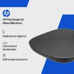 Poly Studio A2 Konferans Masa Mikrofonu Siyah