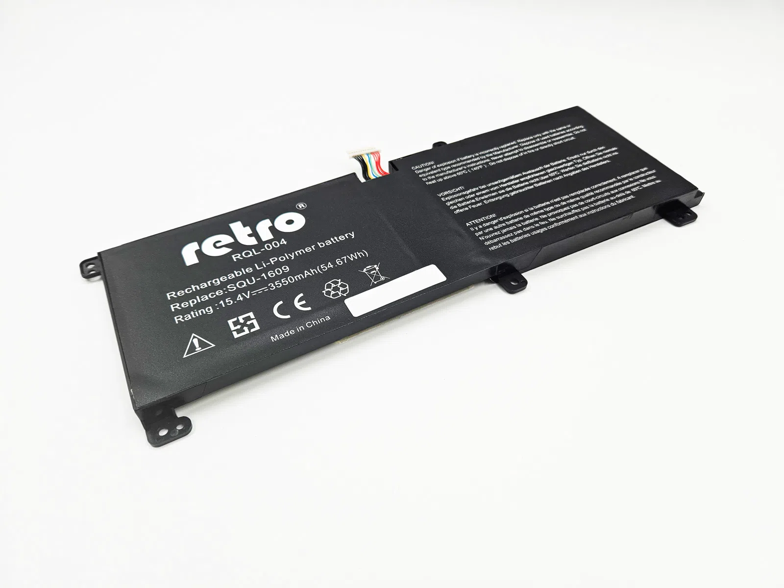 Retro SQU-1609 Notebook Bataryası 15.4v 3550mah 55wh RQL-004