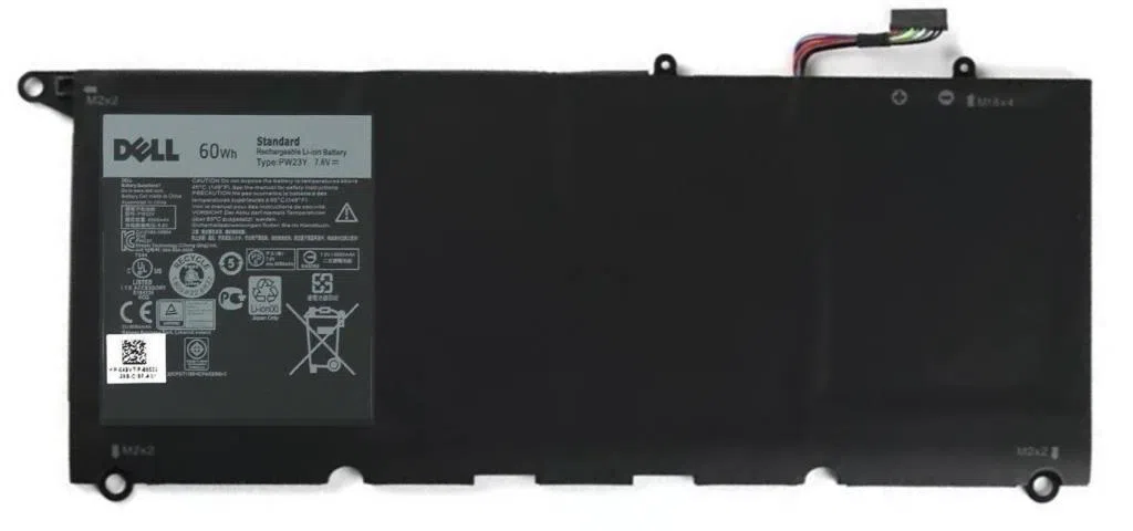 Dell XPS 13 9360, P54G P54G002 TP1GT, PW23Y Batarya Pil Orijinal