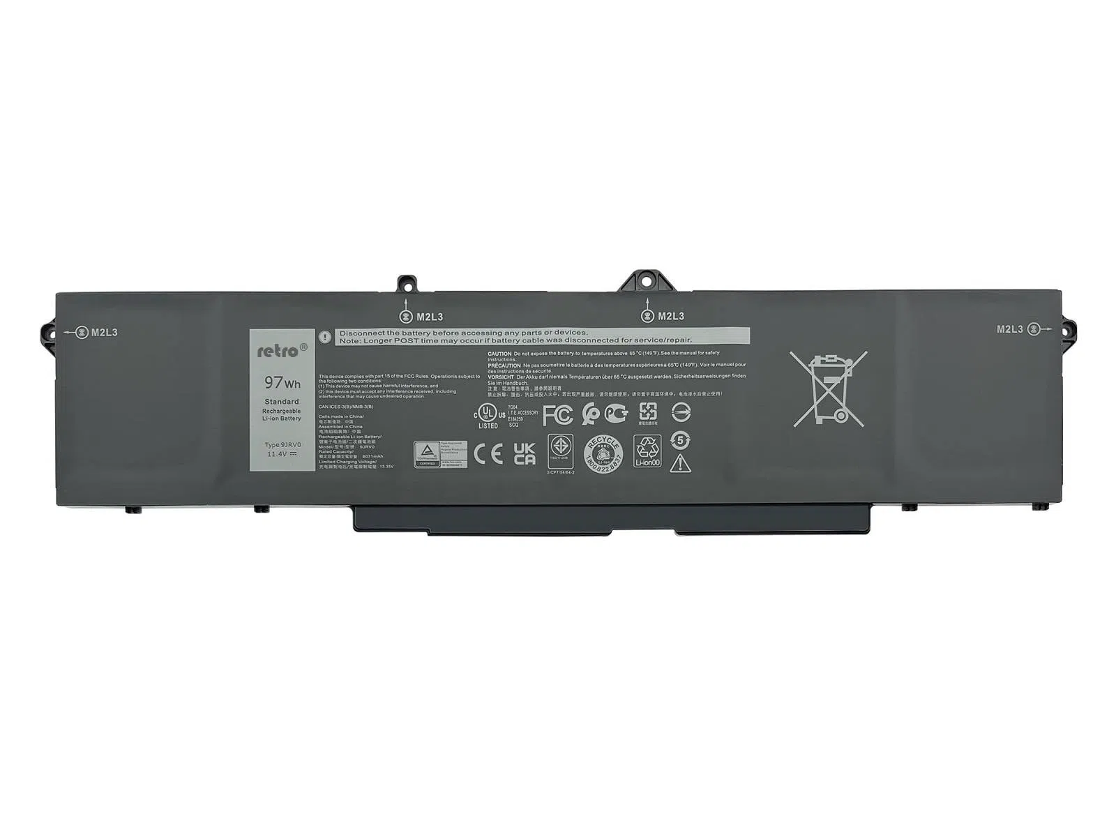 RETRO Dell Alienware M17 R5 AMD, 9JRV0 Notebook Bataryası