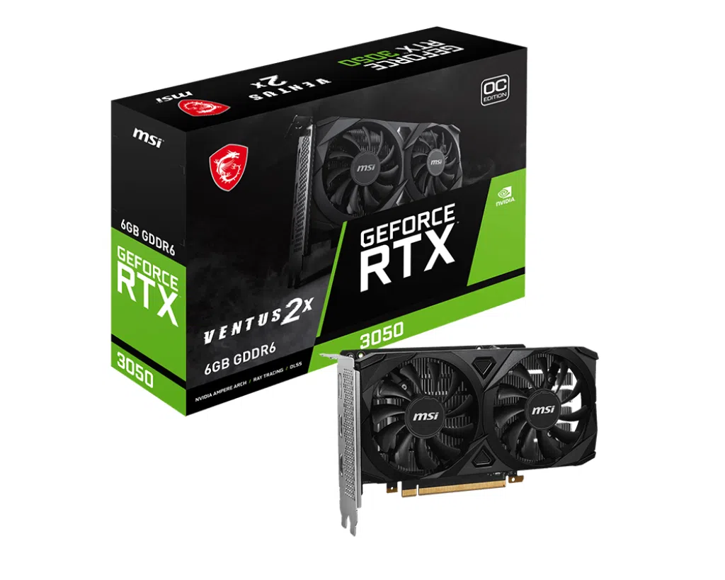 MSI VGA GEFORCE RTX 3050 VENTUS 2X 6G OC