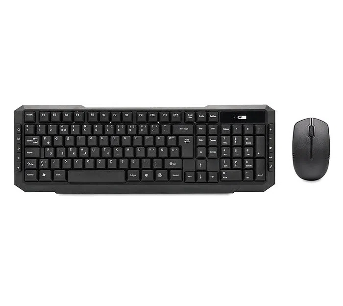 Everest KM-510 Siyah Kablosuz Q Klavye Set