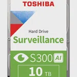 Toshiba S300 AI 10TB 7200 RPM Güvenlik HDD (MG10ADA10TE-V)