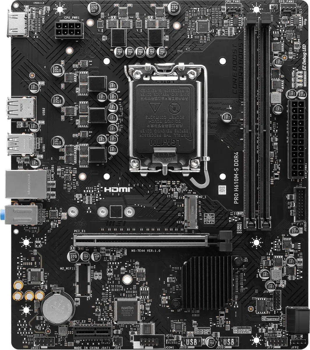 MSI MB PRO H610M-S DDR4 II