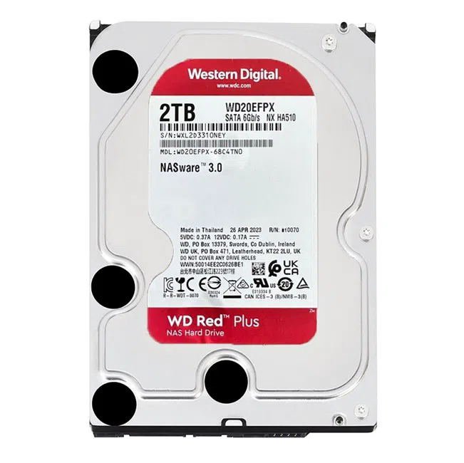 WD Red Plus 2TB 3.5 inç 5400RPM NAS Diski WD20EFPX
