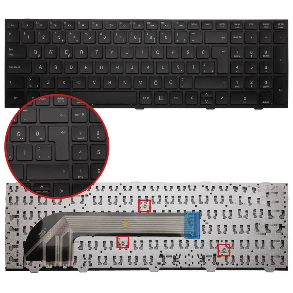 HP ProBook 4540s 4545s 4740s 4745s  Klavye Tuş Takımı 