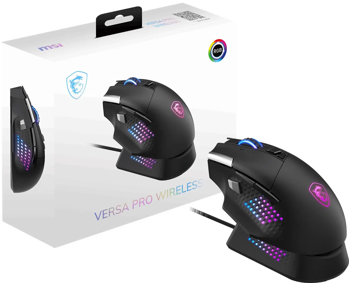 MSI GG Versa Pro W Mouse + Dock Pro Beyaz Set