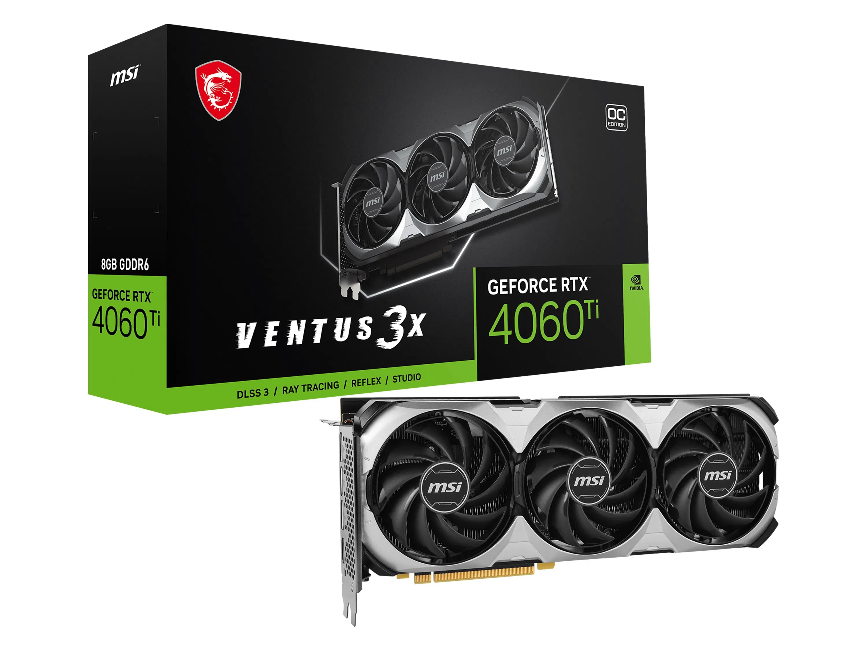 MSI GEFORCE RTX 4060 TI VENTUS 3X 8G OC