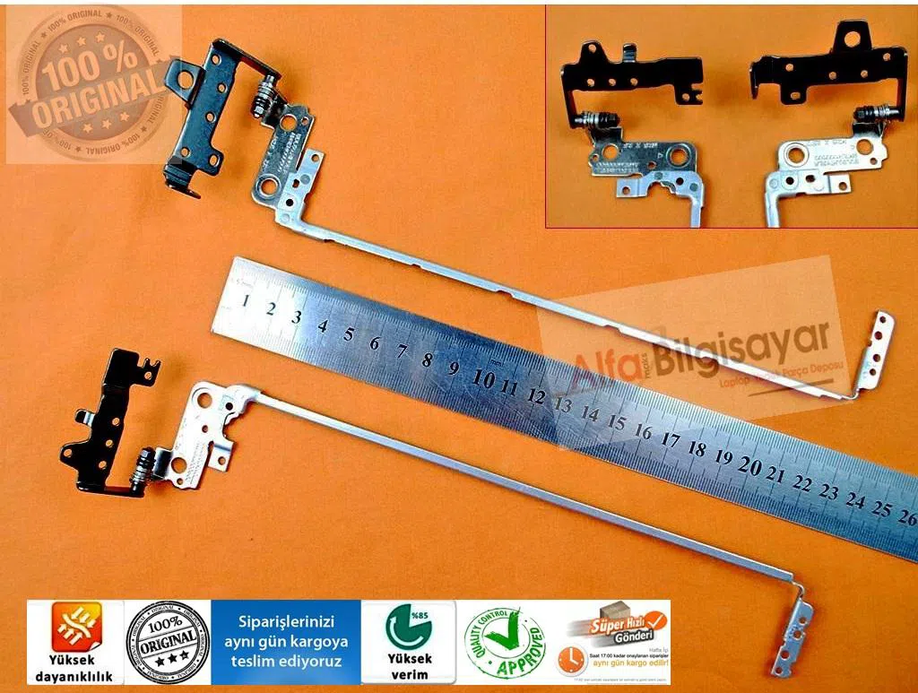 HP 15-ay106nt (Y7Y83EA)   Menteşe Takımı Sağ Sol Orjınal