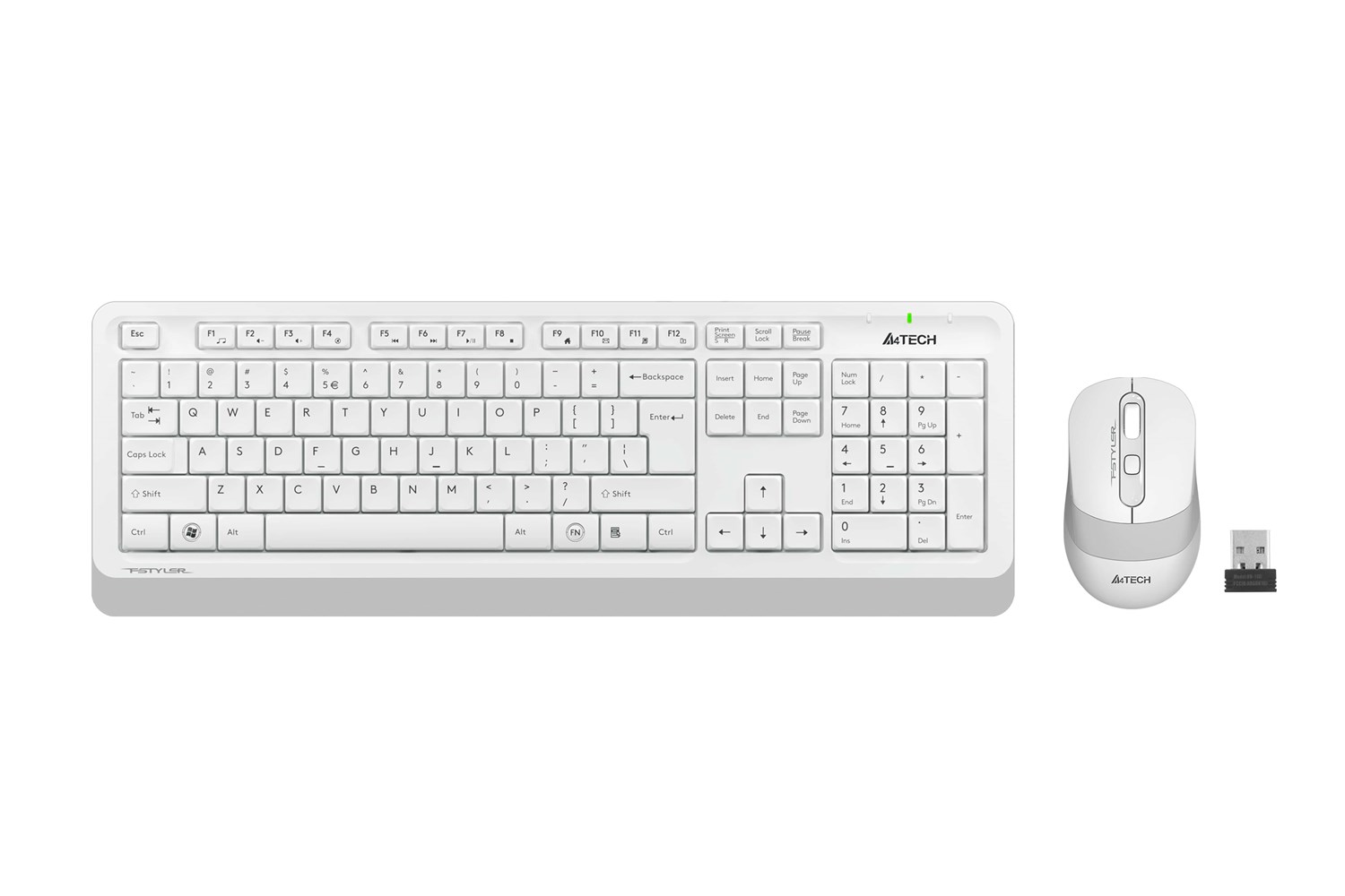 A4-Tech Kablosuz Set Beyaz (FG1010-B)