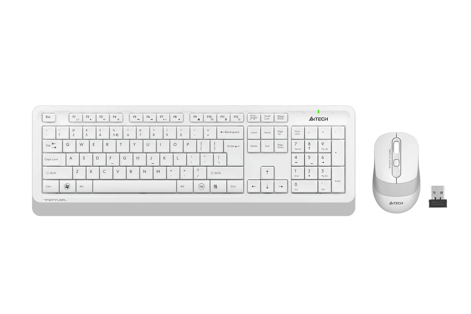 A4Tech FG1010 Kablosuz Klavye Mouse Set Beyaz (FG1010-B)