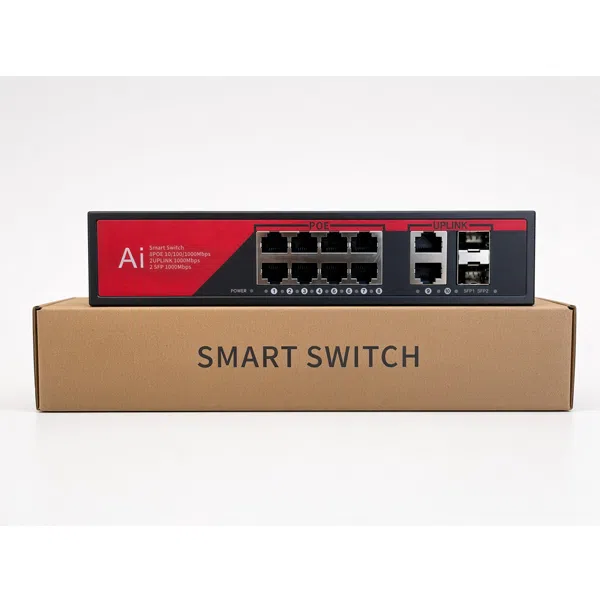 EZCOOL EZ-08PSX-SFP 8 PORT 8FE+2GE+2SFP GIGABIT YÖNETİLEMEZ POE SWİTCH 120W