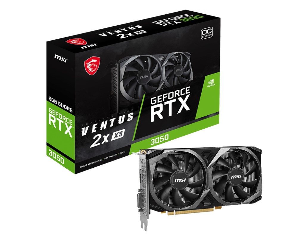 MSI GEFORCE RTX 3050 VENTUS 2X XS 8G OC