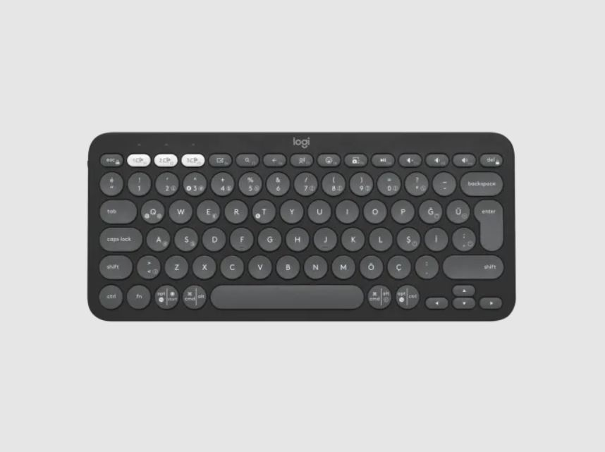 Logitech K380s Çakıl Tuşlu Bluetooth Klavye Siyah