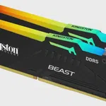 Kingston Fury Beast RGB 16GB (2x8) DDR5 6000 MHz Bellek