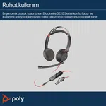 Poly Blackwire 5220 Stereo Mikrofonlu Kulaklık